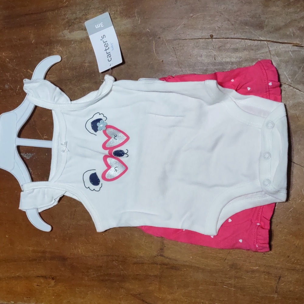 Carter's Two-piece koala short set Summer hearts